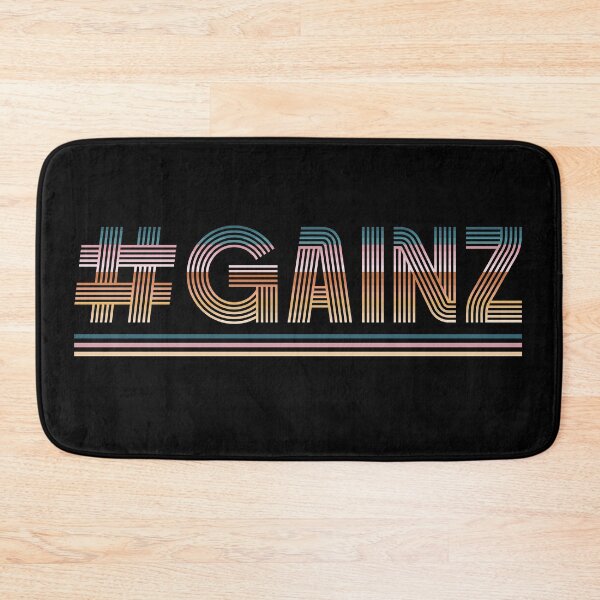 Item preview, Gainz Gym Bro Workout Retro Stripes designed and sold by PaperScaped.