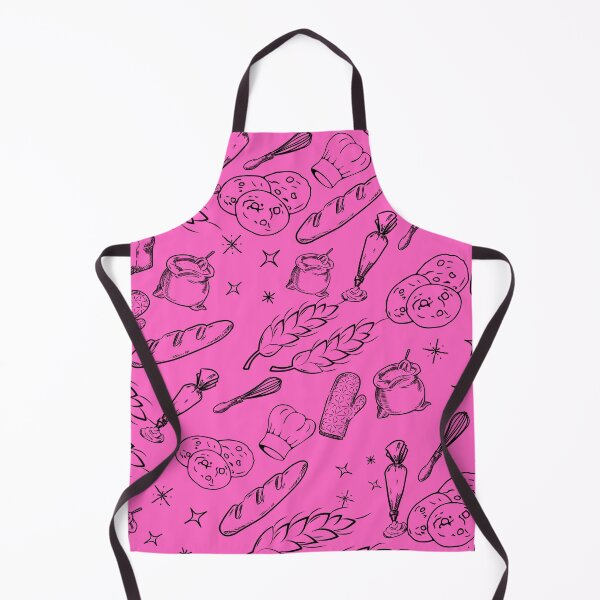 Item preview, baking cake bakers cooking food pink and black pattern designed and sold by DesignYourWaystore.