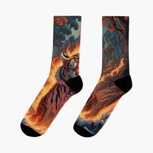 Item preview, Tiger In Flames 04 designed and sold by tpixx.