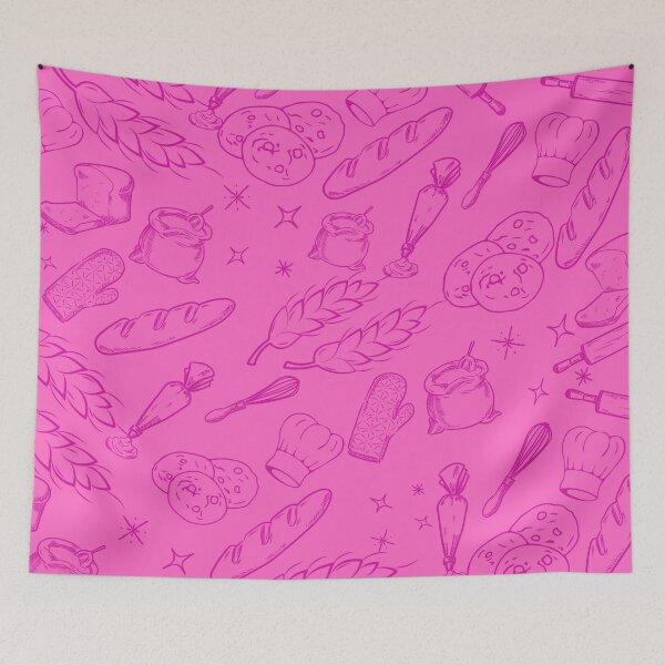 Item preview, baking cake bakers cooking food pink pattern designed and sold by DesignYourWaystore.