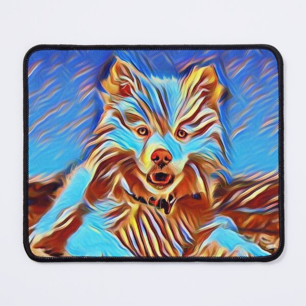 Item preview, Adorable Dog at the Beach - Abstract Watercolor Print designed and sold by TGAL2.
