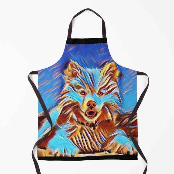 Item preview, Adorable Dog at the Beach - Abstract Watercolor Print designed and sold by TGAL2.