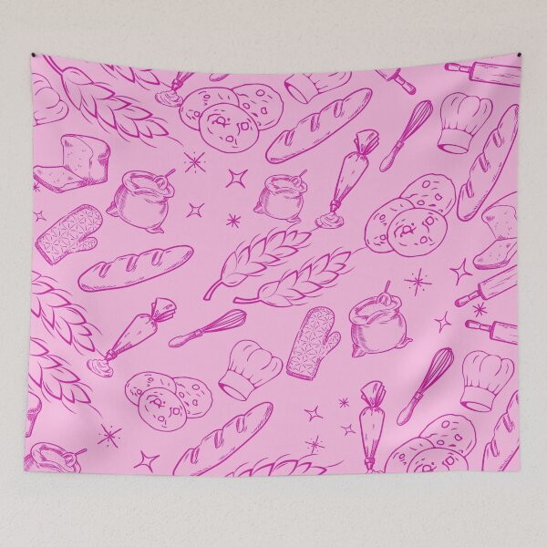 Item preview, baking cake bakers cooking food cute pink pattern designed and sold by DesignYourWaystore.