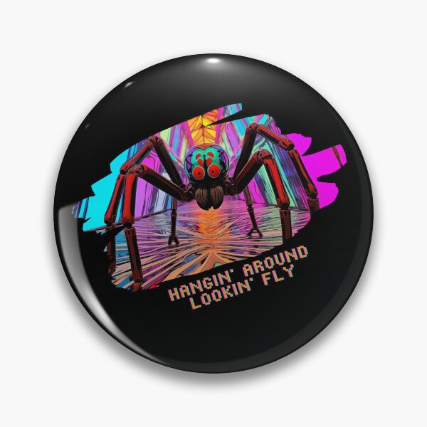 Item preview, Hangin' Around, Lookin' Fly: Spider Punk: Funny gifts for arachnologists and spider breeders designed and sold by SophiaKoorArt.