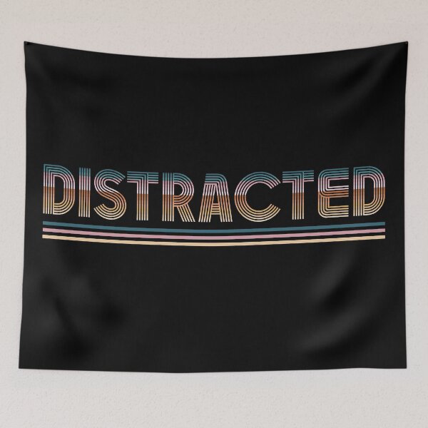 Item preview, Distracted ADHD Retro Stripes designed and sold by PaperScaped.