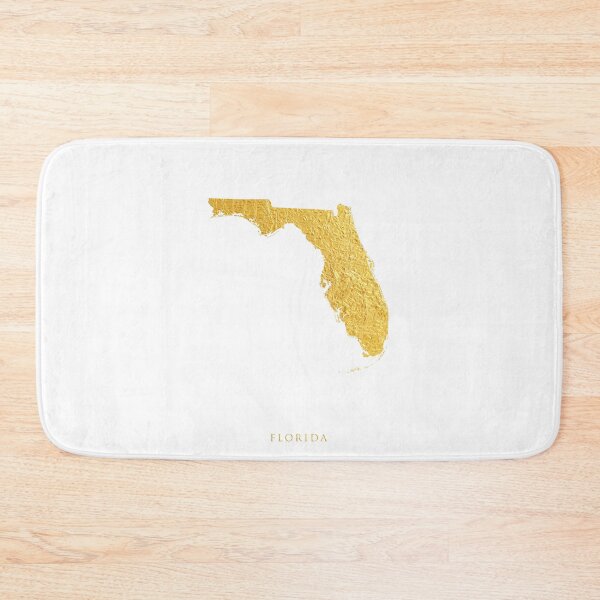 Item preview, Florida Gold Map designed and sold by ArtPrints.