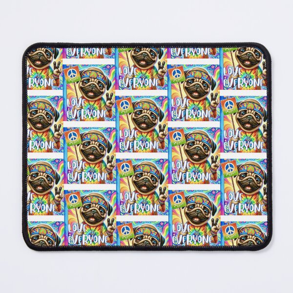 Item preview, Gifts for pug lovers and hippies designed and sold by Amigo Creations.