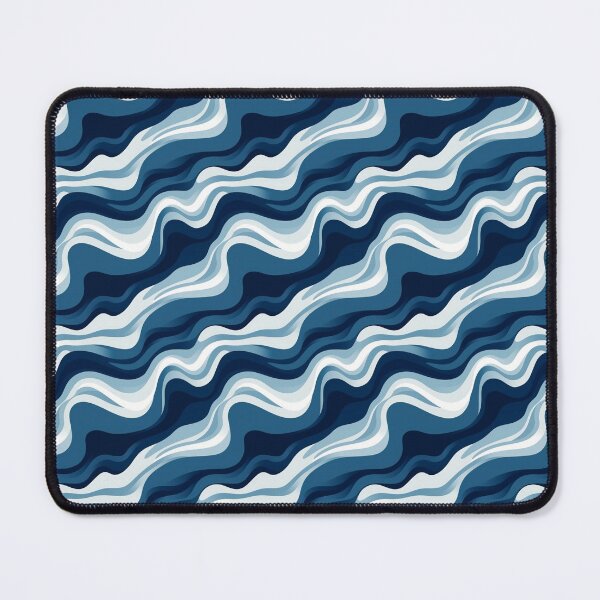Item preview, #1 (Azure Symphony Series) Abstract Waves Seamless Digital Paper designed and sold by noahmckarovsky.