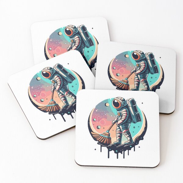 Item preview, Janitor Astronaut Graffiti Artwork designed and sold by Collision19.