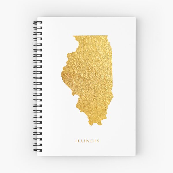 Item preview, Illinois Gold Map designed and sold by ArtPrints.