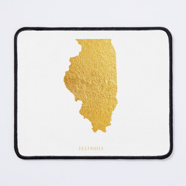 Item preview, Illinois Gold Map designed and sold by ArtPrints.