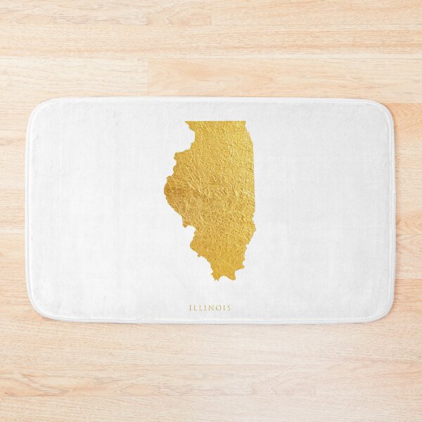 Item preview, Illinois Gold Map designed and sold by ArtPrints.