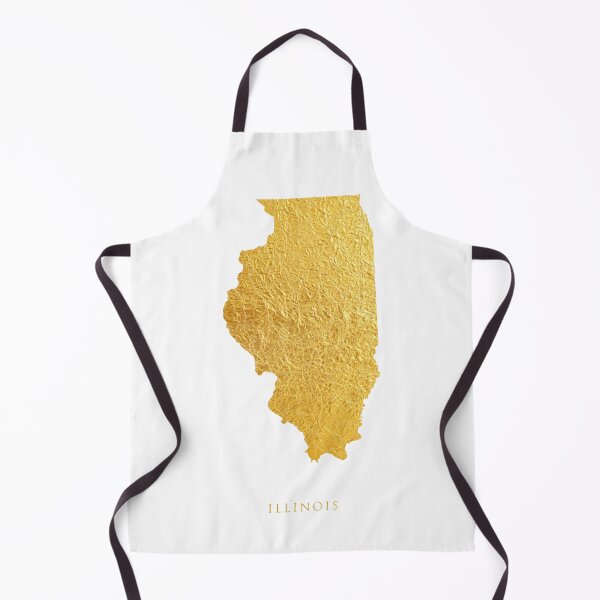 Item preview, Illinois Gold Map designed and sold by ArtPrints.