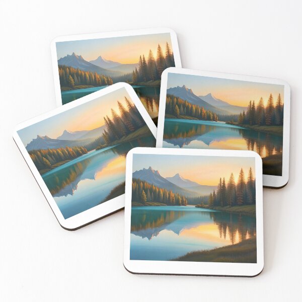 Item preview, Sunrise on Lake designed and sold by SamArtHive.