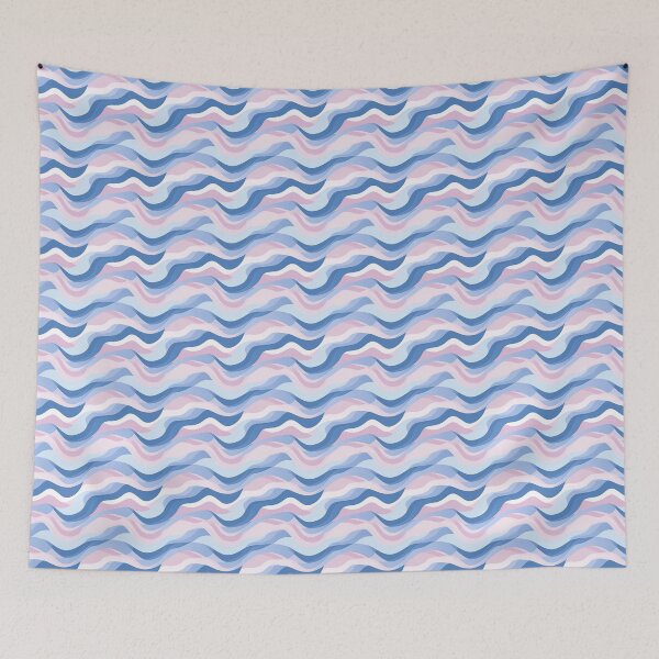 Item preview, #2 (Azure Symphony Series) Abstract Waves Seamless Digital Paper designed and sold by noahmckarovsky.