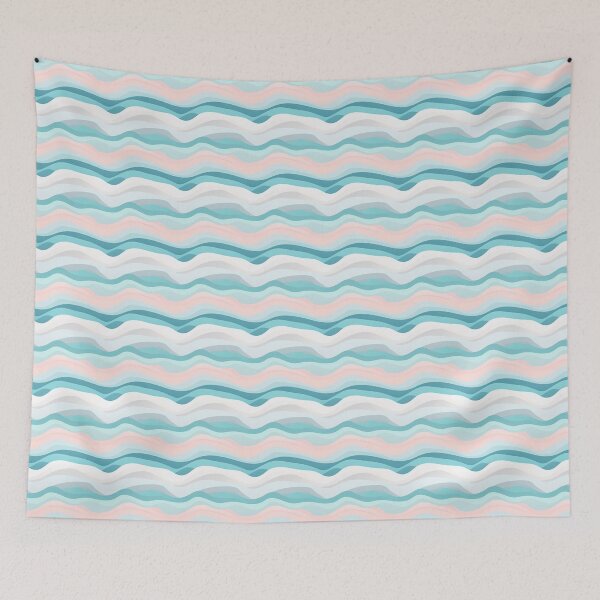 Item preview, #3 (Azure Symphony Series) Abstract Waves Seamless Digital Paper designed and sold by noahmckarovsky.