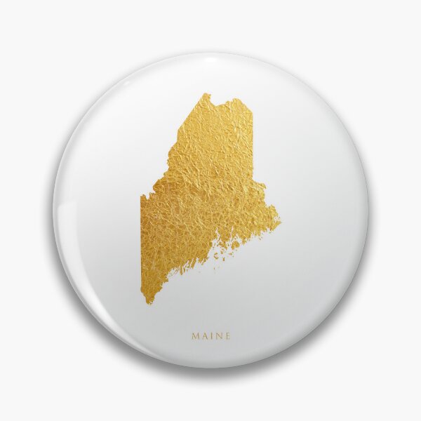 Item preview, Maine Gold Map designed and sold by ArtPrints.