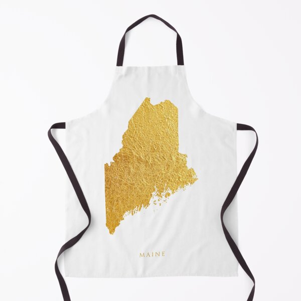 Item preview, Maine Gold Map designed and sold by ArtPrints.