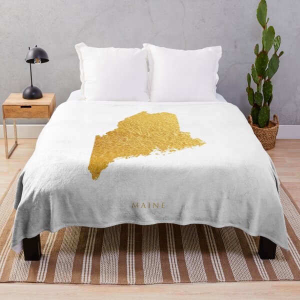 Item preview, Maine Gold Map designed and sold by ArtPrints.