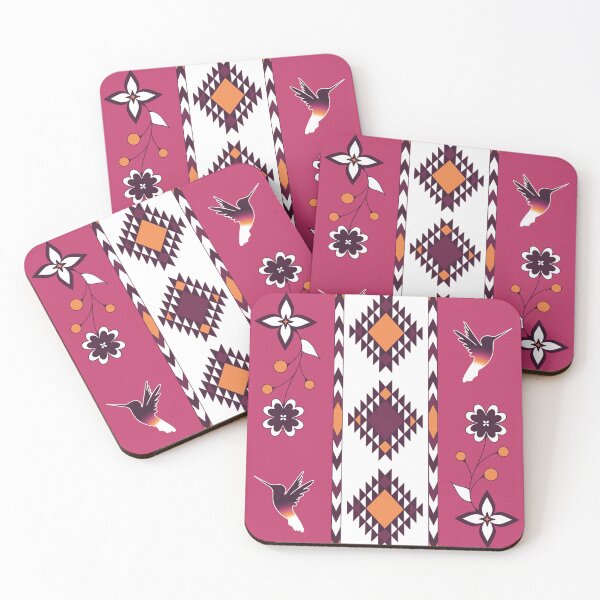 Item preview, Pink Orange Hummingbird Floral designed and sold by Niibidoon.