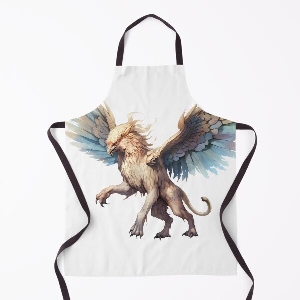 Item preview, Griffin Gryphon Watercolor Mythological Beast designed and sold by ColorFlowArt.