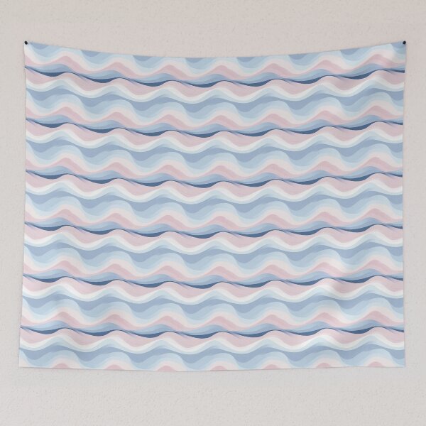 Item preview, #4 (Azure Symphony Series) Abstract Waves Seamless Digital Paper designed and sold by noahmckarovsky.