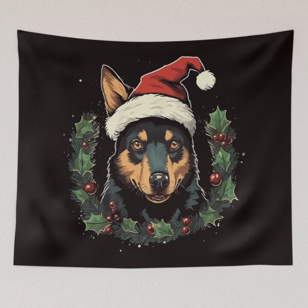 Item preview, Christmas Australian Kelpie designed and sold by creativellashop.