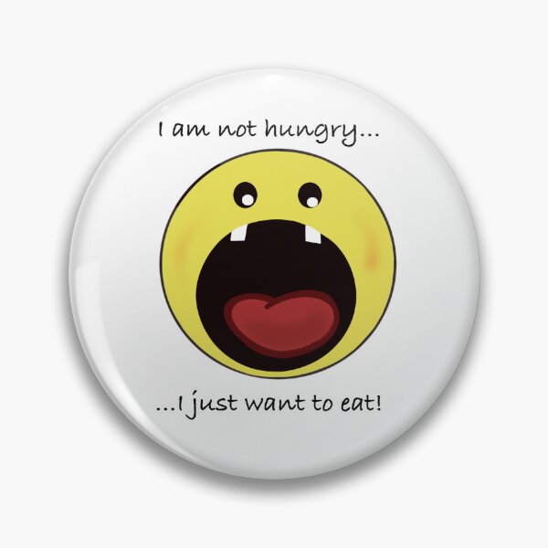 Item preview, Cravings Illustrated - 'Not Hungry, Just Want to Eat' Emoji Art designed and sold by SmartDesignByBB.