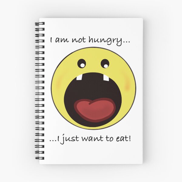 Item preview, Cravings Illustrated - 'Not Hungry, Just Want to Eat' Emoji Art designed and sold by SmartDesignByBB.