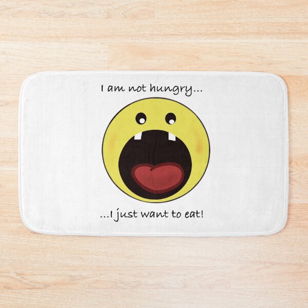 Item preview, Cravings Illustrated - 'Not Hungry, Just Want to Eat' Emoji Art designed and sold by SmartDesignByBB.