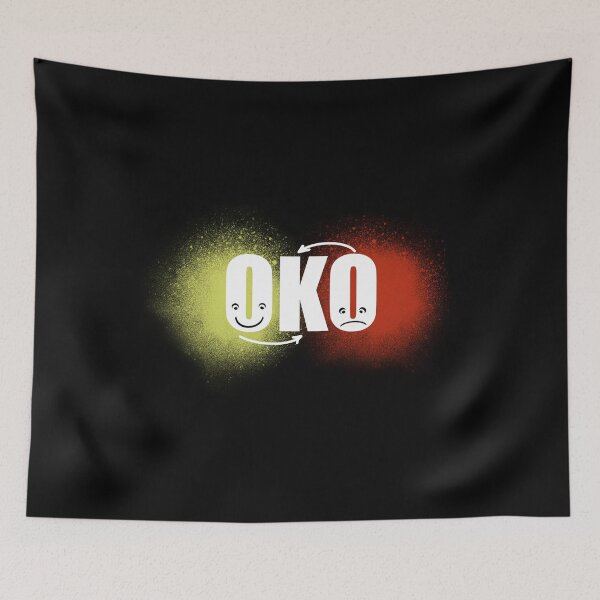 Item preview, OKO - Emotional Duality - 'OK vs. KO' Expressive Design designed and sold by SmartDesignByBB.