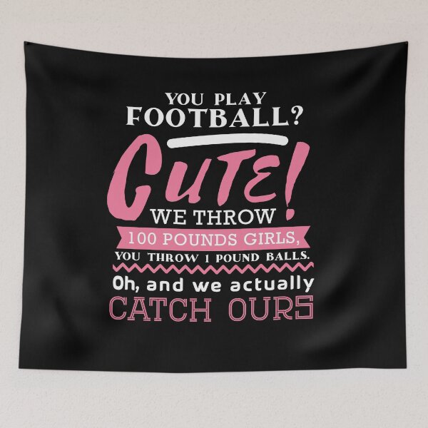 Item preview, Football Is Cute  designed and sold by Pricity Designs.