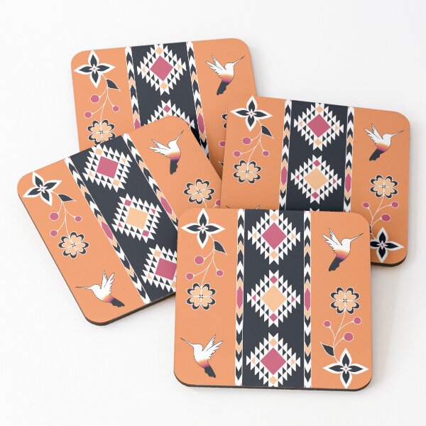 Item preview, orange  Black Hummingbird Floral designed and sold by Niibidoon.