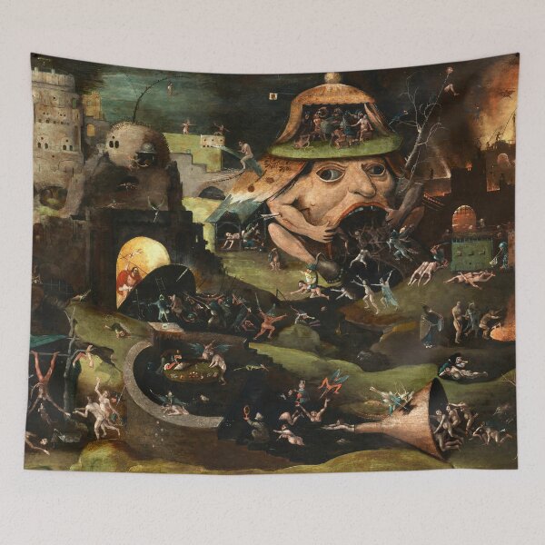 Item preview, Hieronymus Bosch Christ Breaking Gates of Hell Painting - Divine Artwork designed and sold by Under-TheTable.