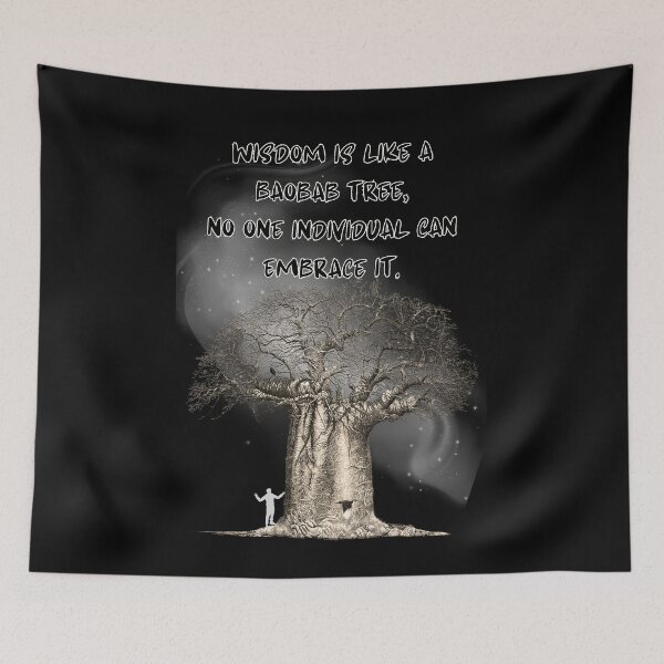 Item preview, WISDOM IS LIKE A BAOBAB TREE designed and sold by Inspiretouplift.