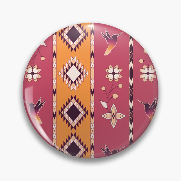 Item preview, orange  pink Hummingbird Floral designed and sold by Niibidoon.