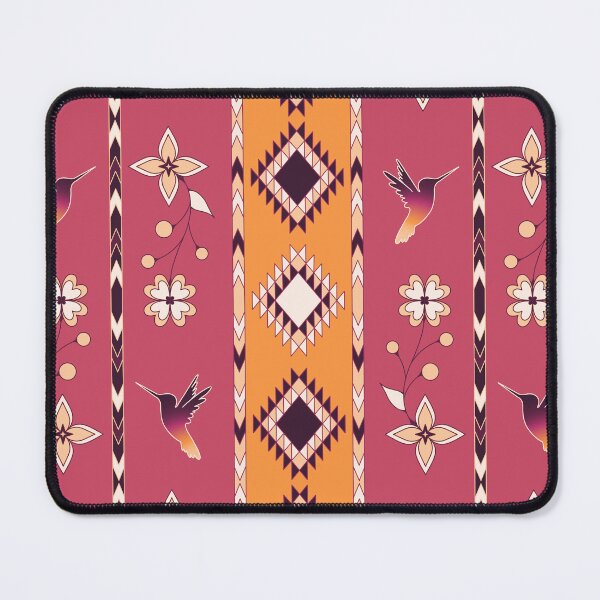 Item preview, orange  pink Hummingbird Floral designed and sold by Niibidoon.