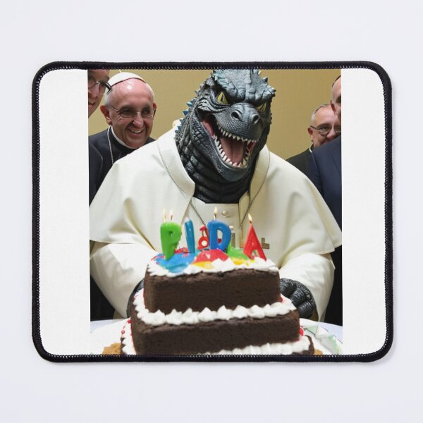 Item preview, Godzilla pope francis birthday funny prank gift 02 designed and sold by CheeseBlueprint.