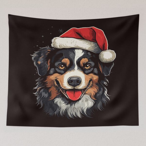 Item preview, Christmas Australian Shepherd designed and sold by creativellashop.