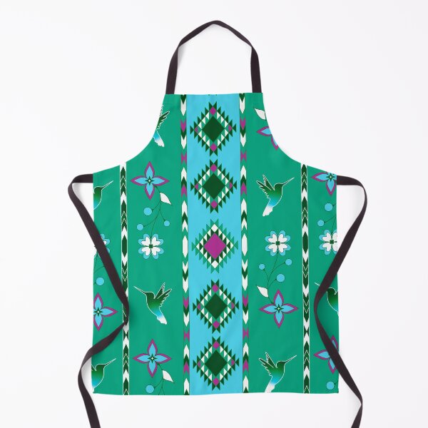 Item preview, Green Blue Hummingbird Floral designed and sold by Niibidoon.