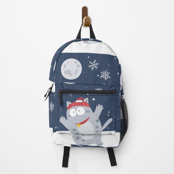 Item preview, Cat on a Christmas Party, Snowy Night designed and sold by Cr320.