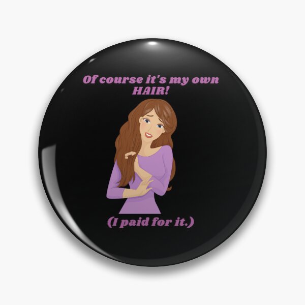 Item preview, Sass & Strands - 'My Own Hair' Cheeky Illustration designed and sold by SmartDesignByBB.