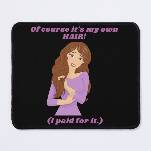 Item preview, Sass & Strands - 'My Own Hair' Cheeky Illustration designed and sold by SmartDesignByBB.