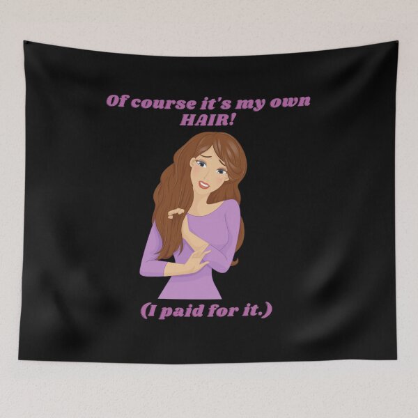Item preview, Sass & Strands - 'My Own Hair' Cheeky Illustration designed and sold by SmartDesignByBB.