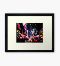 New York City Night Framed Print