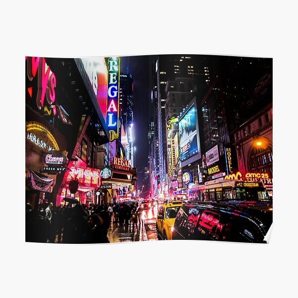 New York City Night Poster