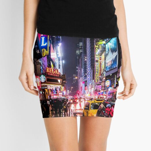 New York City Night Mini Skirt