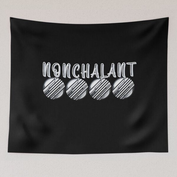 Item preview, "Sleek Nonchalant Striped Reflection Typography" designed and sold by ChromaticBlend.