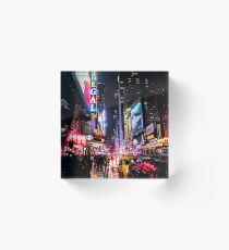Bloque acrílico Noche de la ciudad de Nueva York