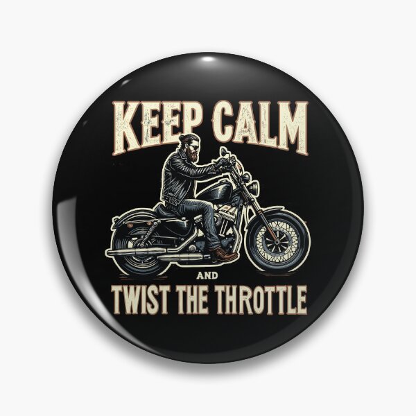 Item preview, Vintage Classic Biker - Keep Calm & Twist Throttle Bike Lovers designed and sold by CG Studio.